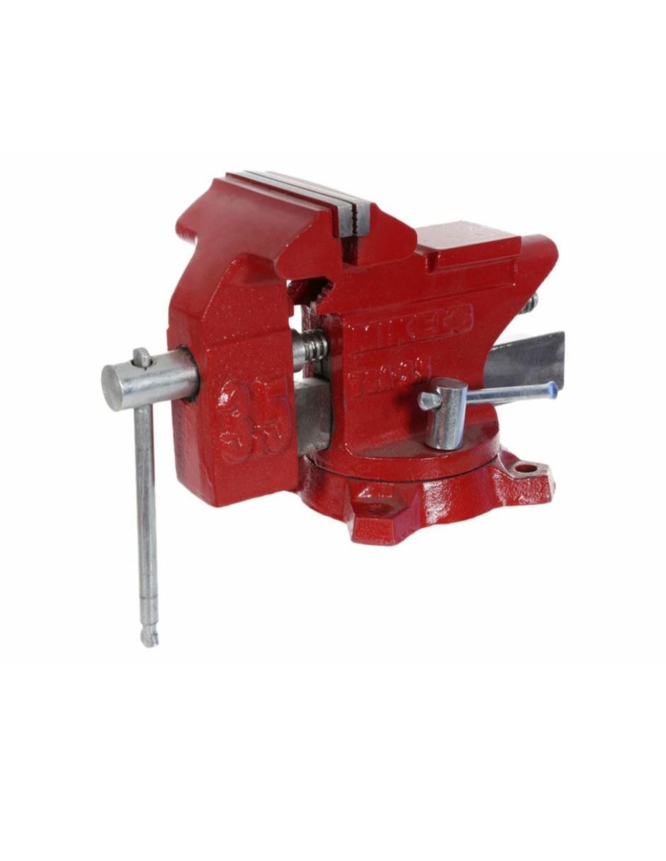 Tornillo de banco 3 1/2 pulgadas TBA-3.5 rojo