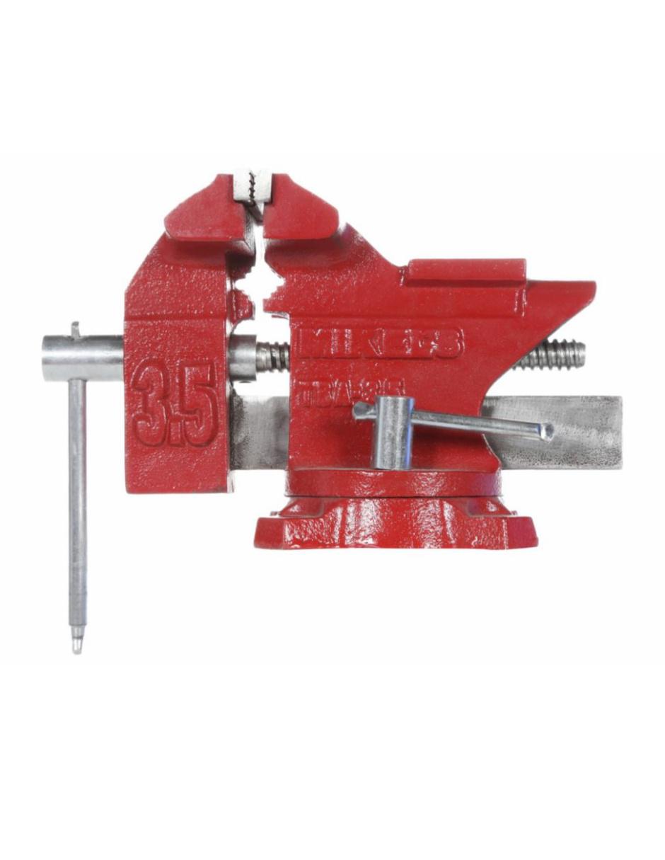 Tornillo de banco 3 1/2 pulgadas TBA-3.5 rojo