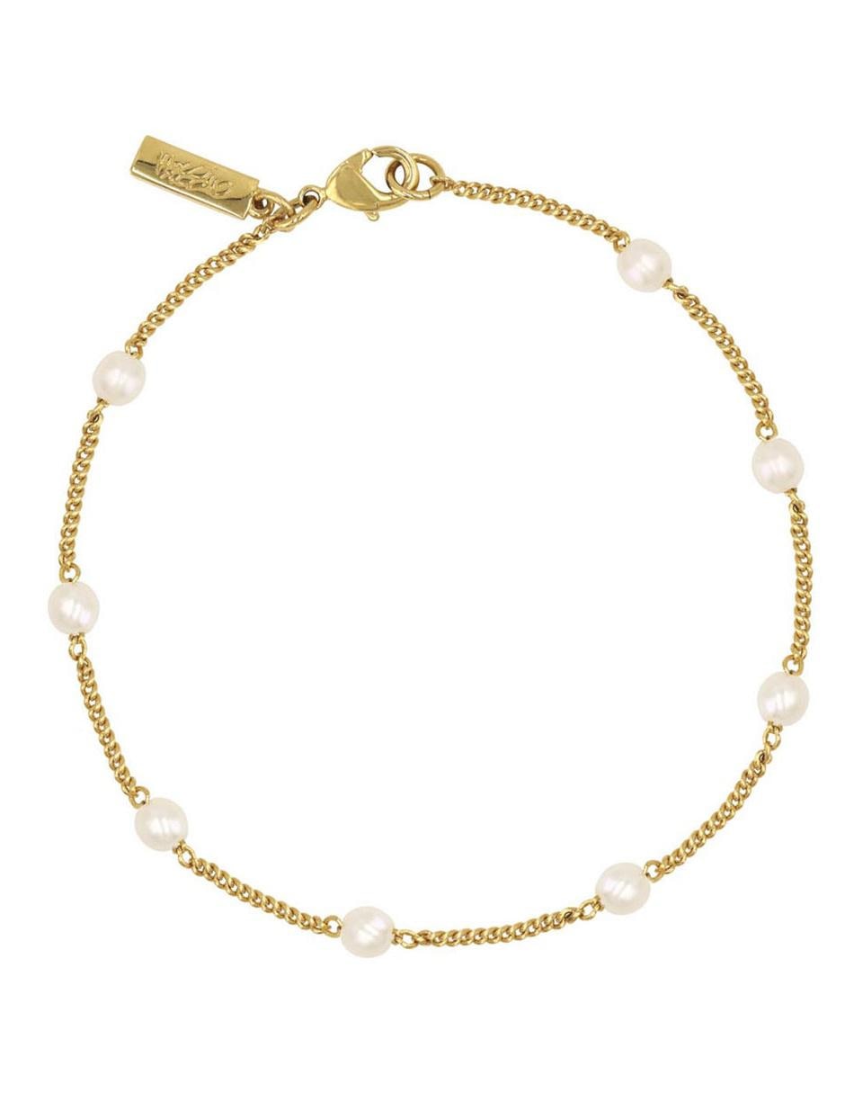 Pulsera con perla acabado liso Pulsera con perla acabado liso