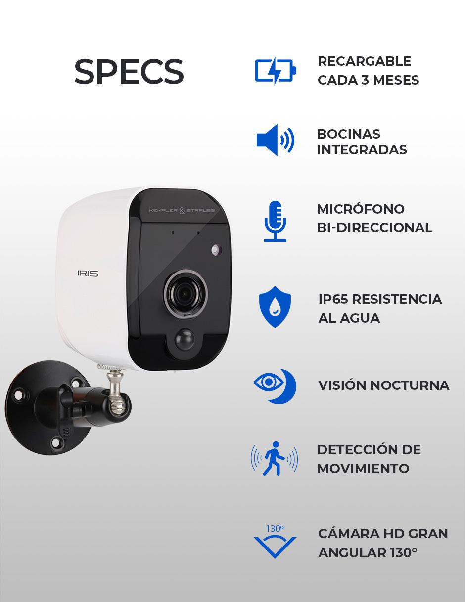 Cámara Vigilancia Kempler & Strauss Iris Wi-Fi