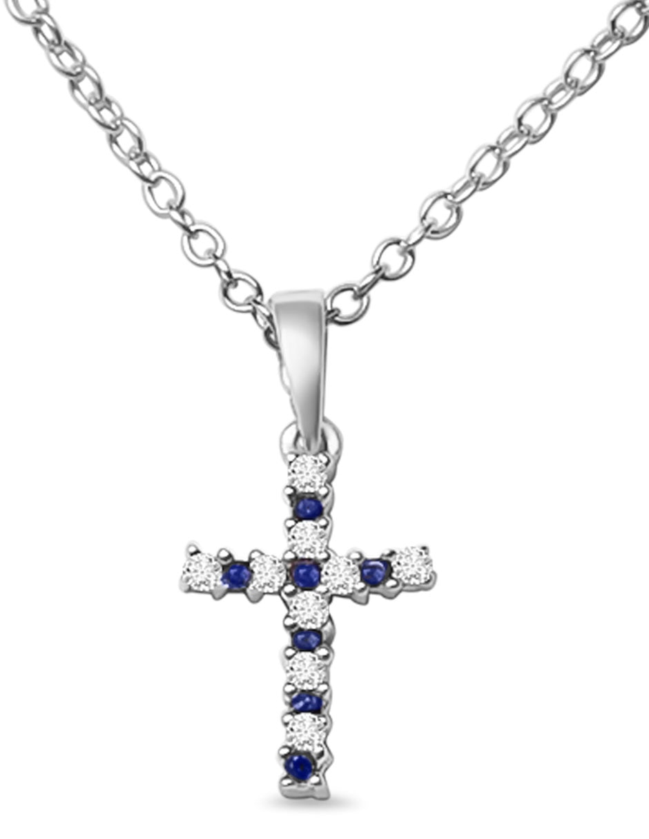 Collar Jayda de oro blanco 14 K