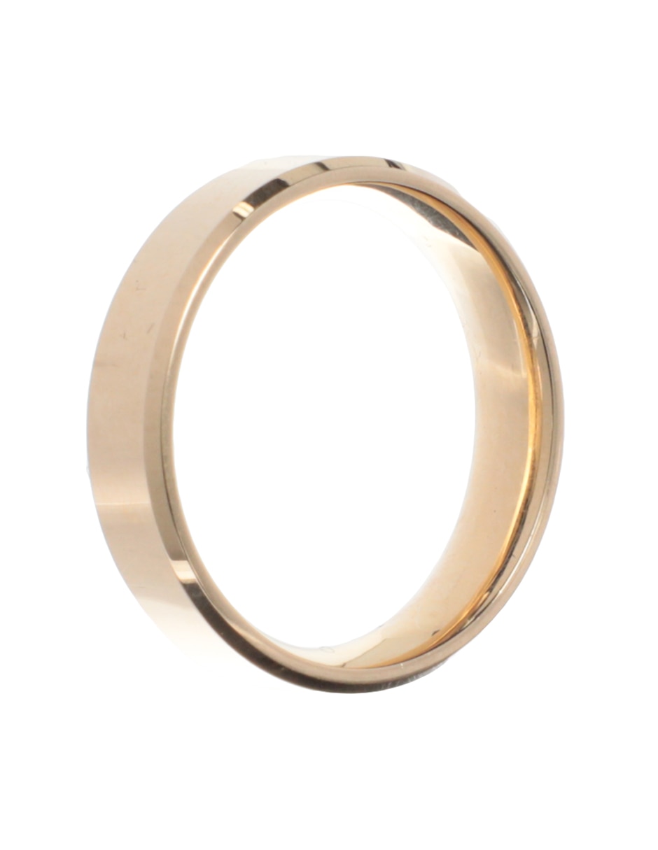 Anillo redondo Argolla 14 k de oro amarillo 3