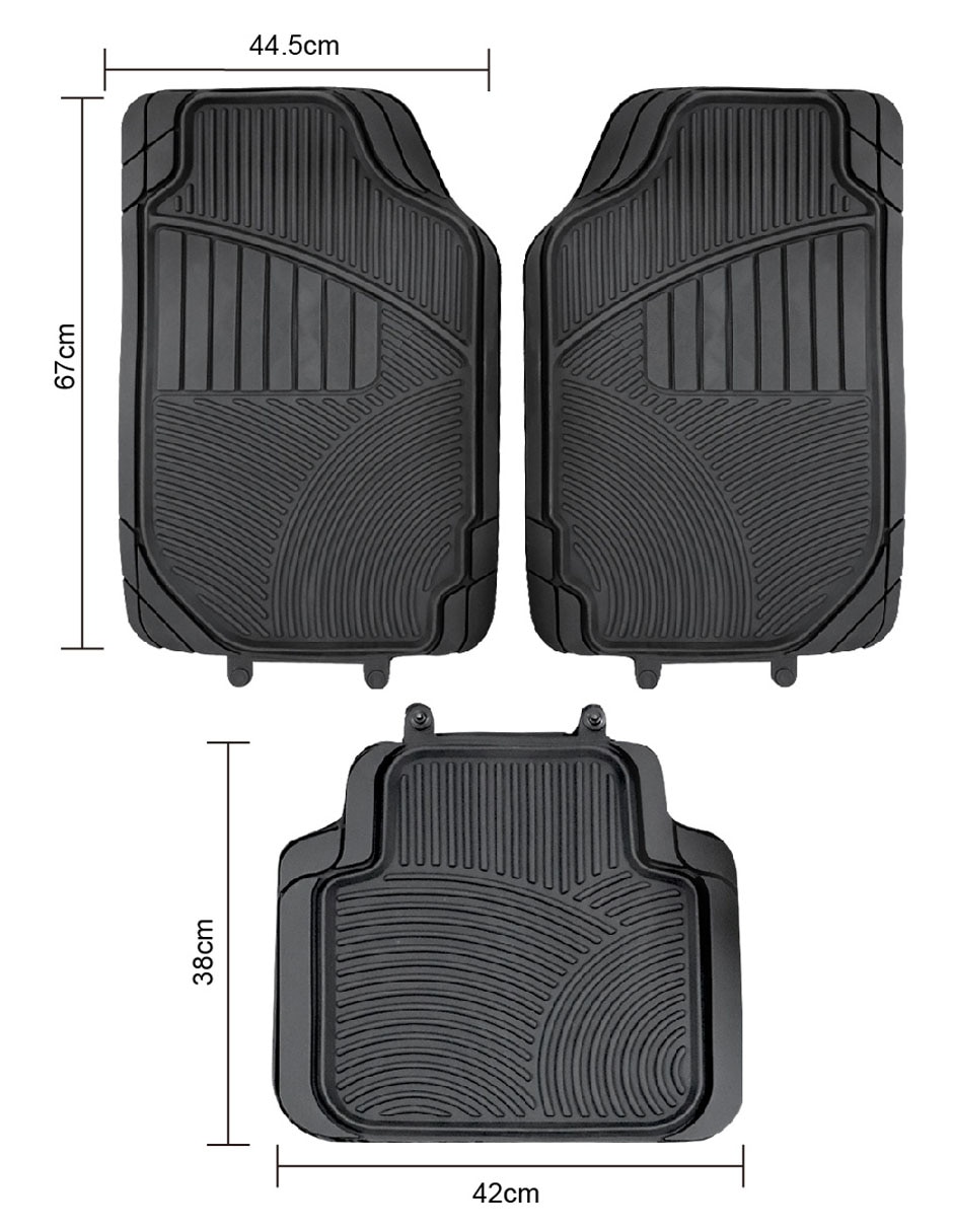 Juego de tapetes para auto de PVC 5