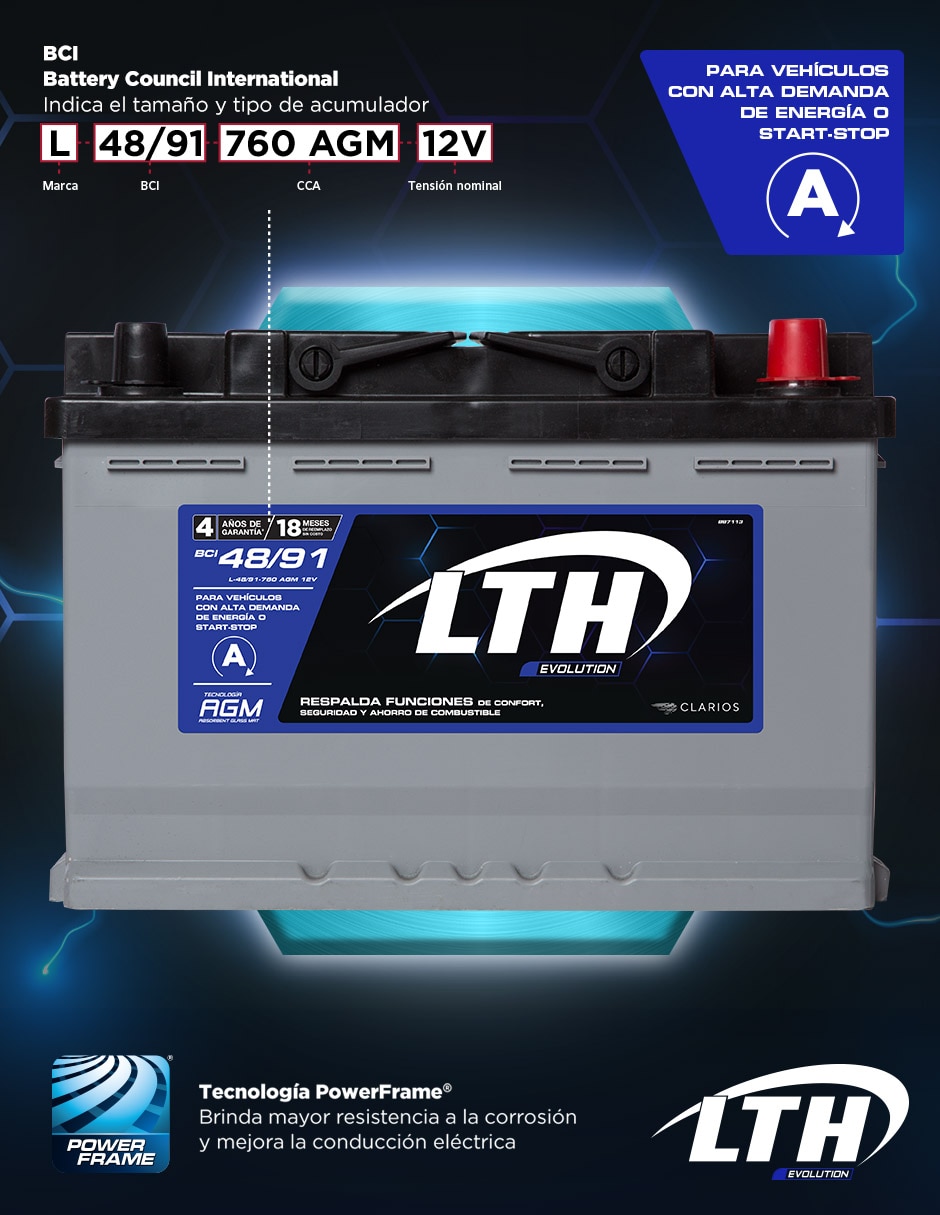 Acumulador Lth Evolution L-48/91-760 AGM