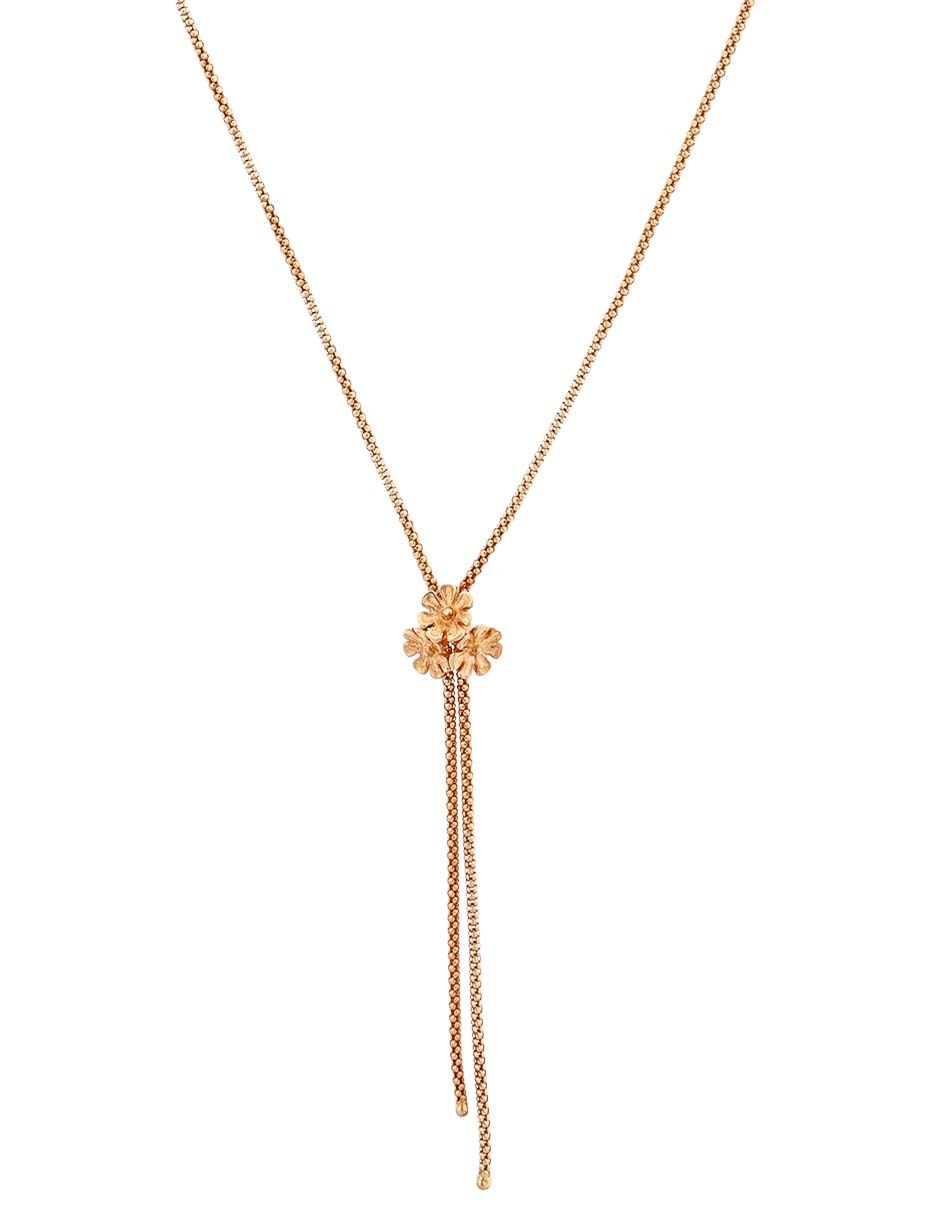 Collar de flor Unoaerre Necklace de oro 14 K