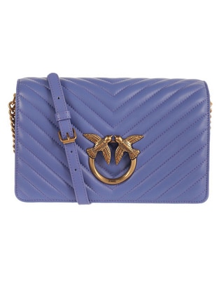 Bolsa crossbody Pinko Love-Birds de piel para mujer