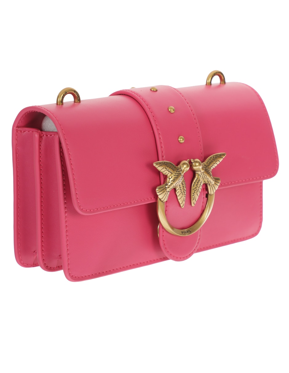 Bolsa crossbody Mini Love de piel para mujer