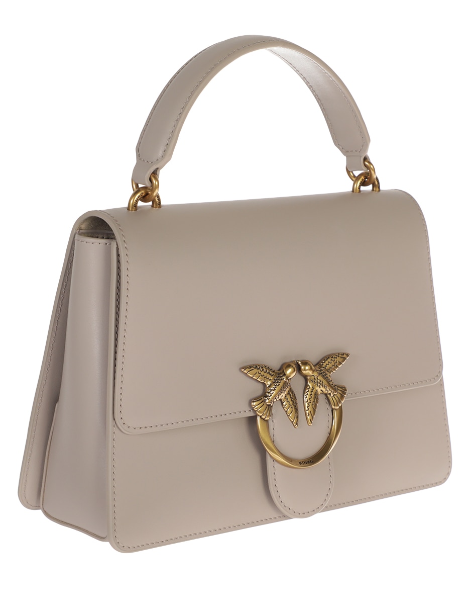 Bolsa flap Pinko Love One Top de piel para mujer