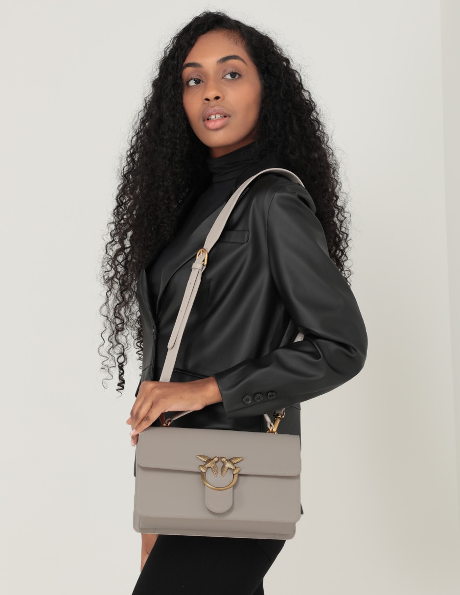 Bolsa bandolera Love One de piel para mujer