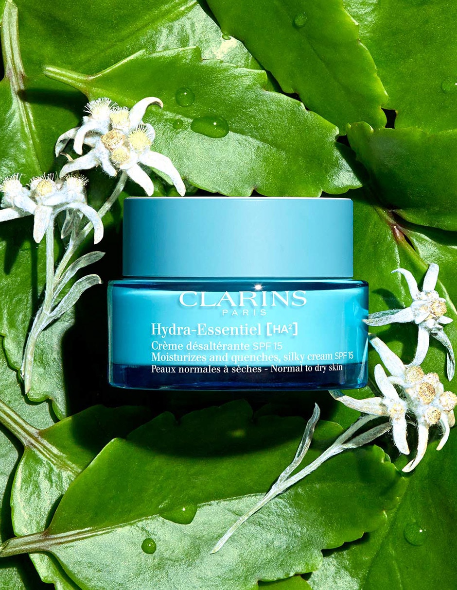 Crema para rostro y cuerpo recomendada para hidratar de día Clarins Hydra Essentiel para piel normal