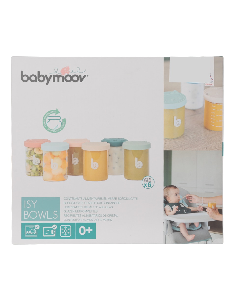 Set alimentación Babymoov de vidrio 6 piezas