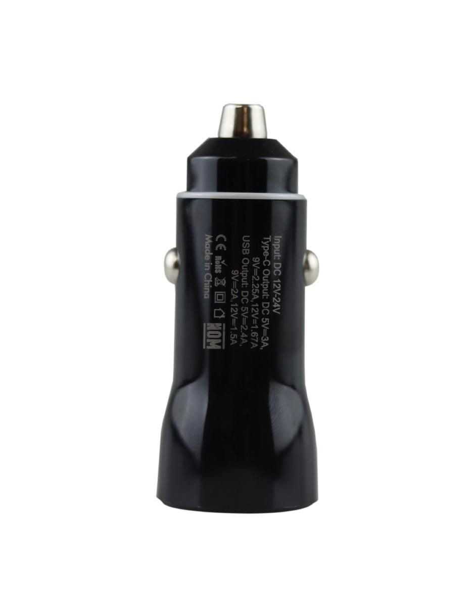 Cargador auto USB tipo A + USB tipo C 11