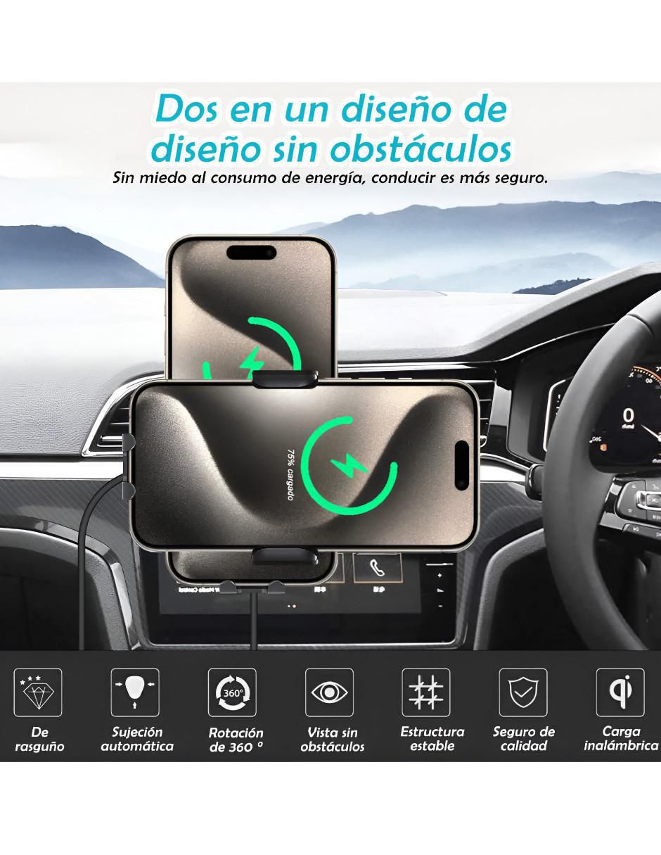 Soporte para celular con cargador inalámbrica edición estándar 2