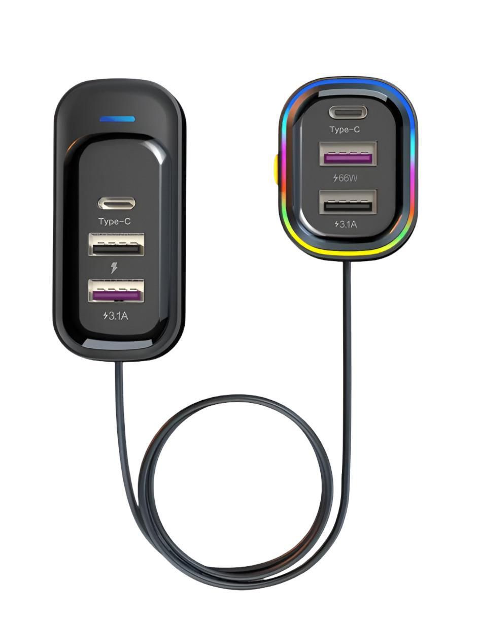 Cargador auto de 65 W USB 1