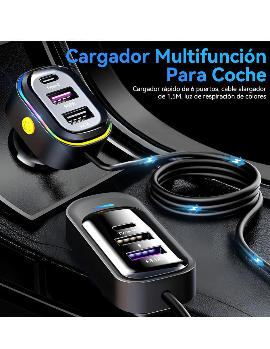 Cargador auto de 65 W USB 2
