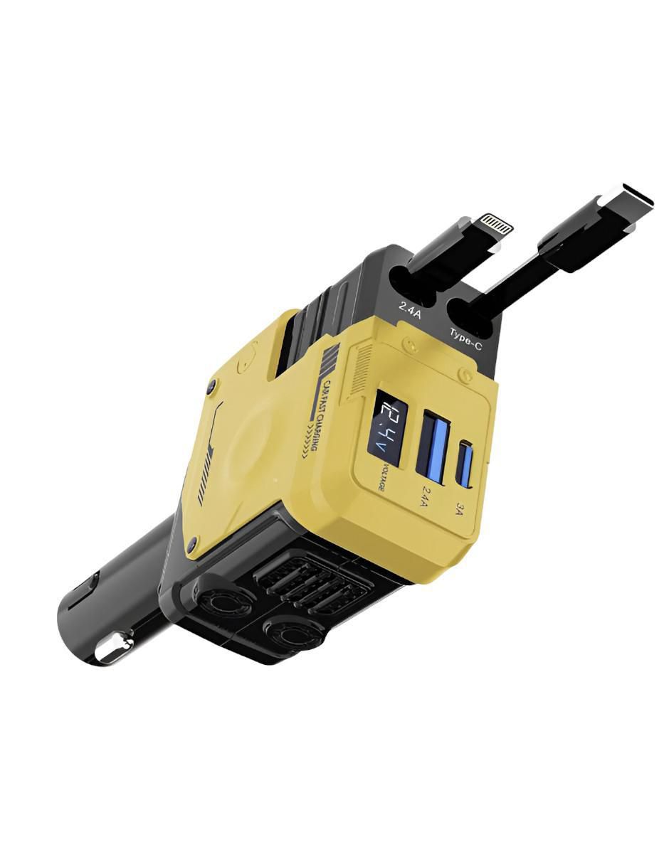 Cargador auto Xtellar de 120 W USB + USB tipo C XTLLAR6210