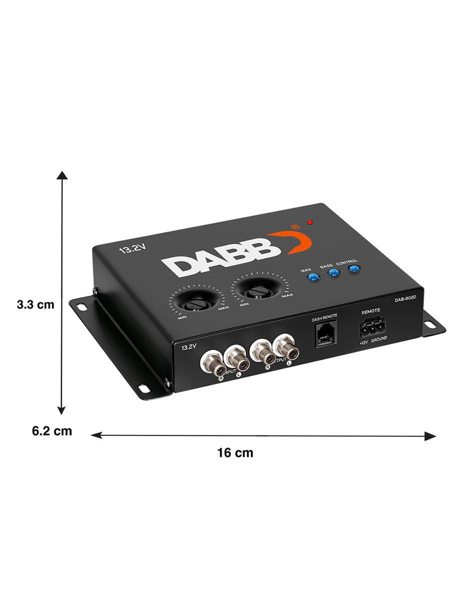 Amplificador para auto Dab-8020 de 110 V 8