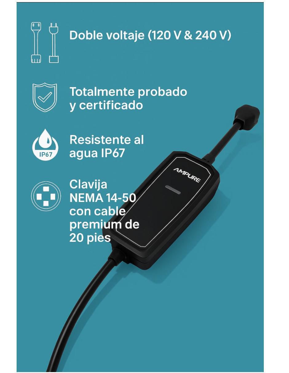 Cargador para auto eléctrico Ampure ampure go