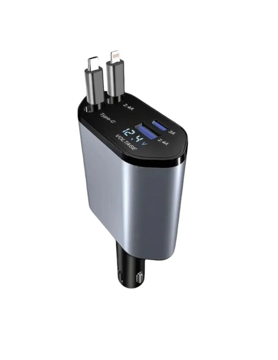 Cargador auto xtellar de 120 W USB + USB tipo C
