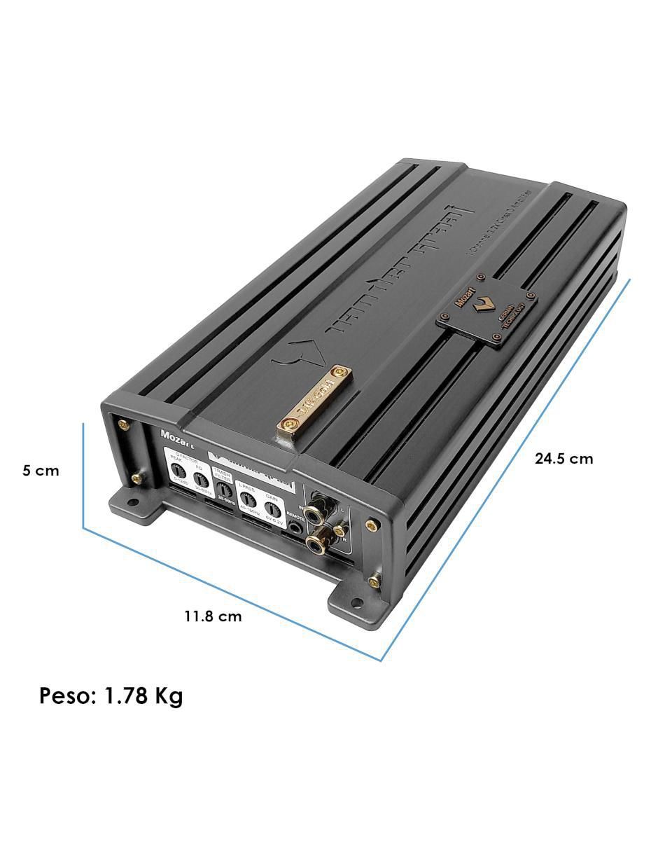 Amplificador para auto Mozart de 10 - 16 V 4