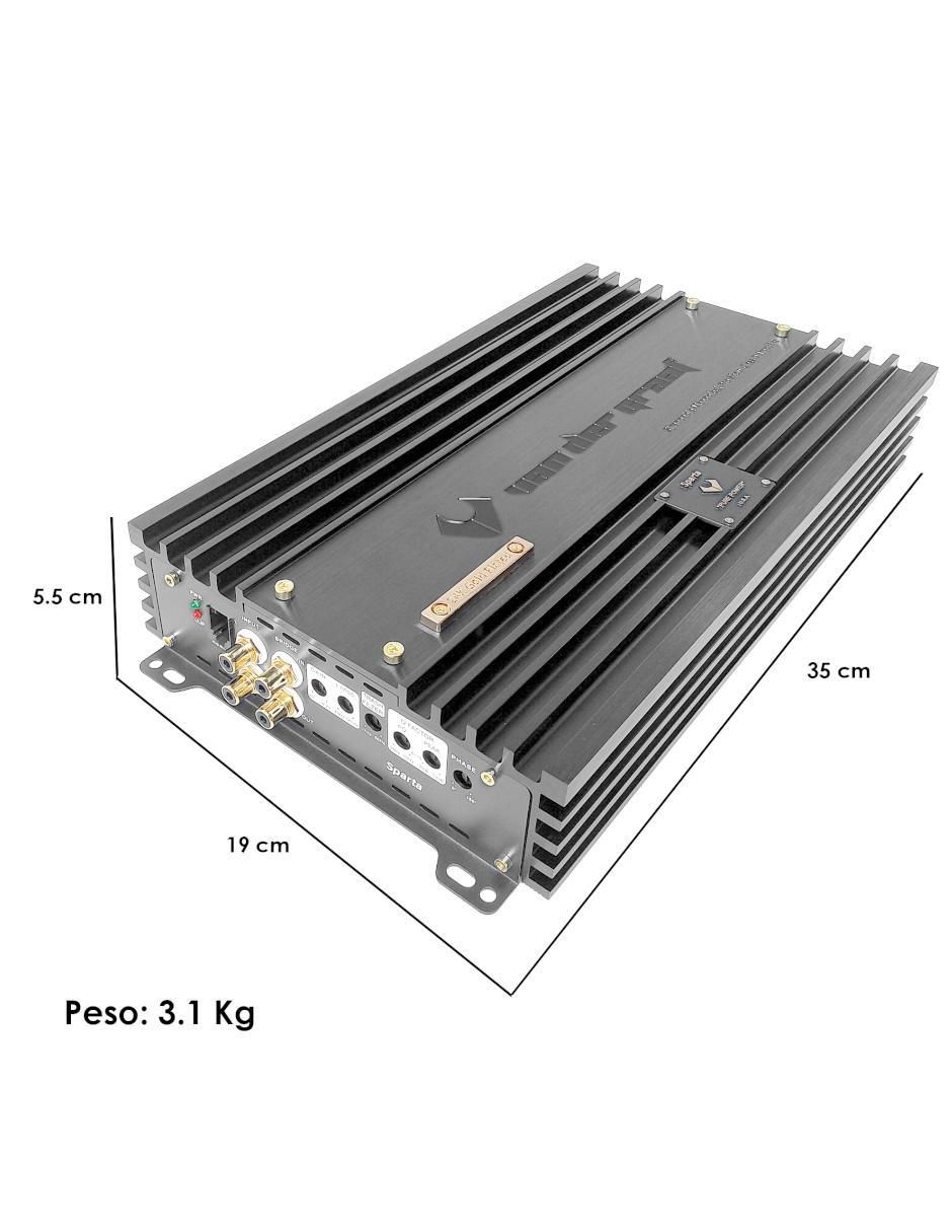 Amplificador para auto Sparta de 9 V 4