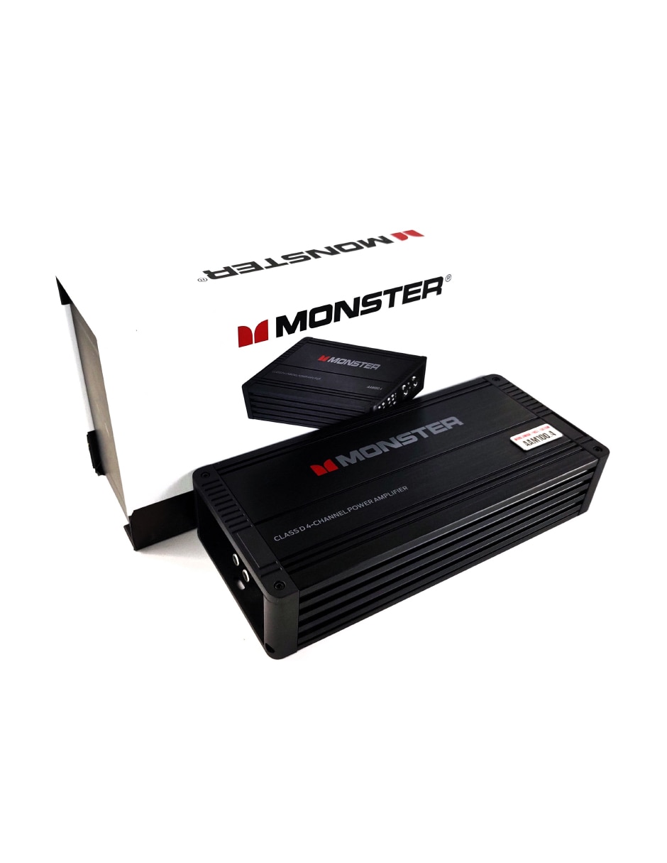 Amplificador p/auto Monster AAM400.4 de 12 V