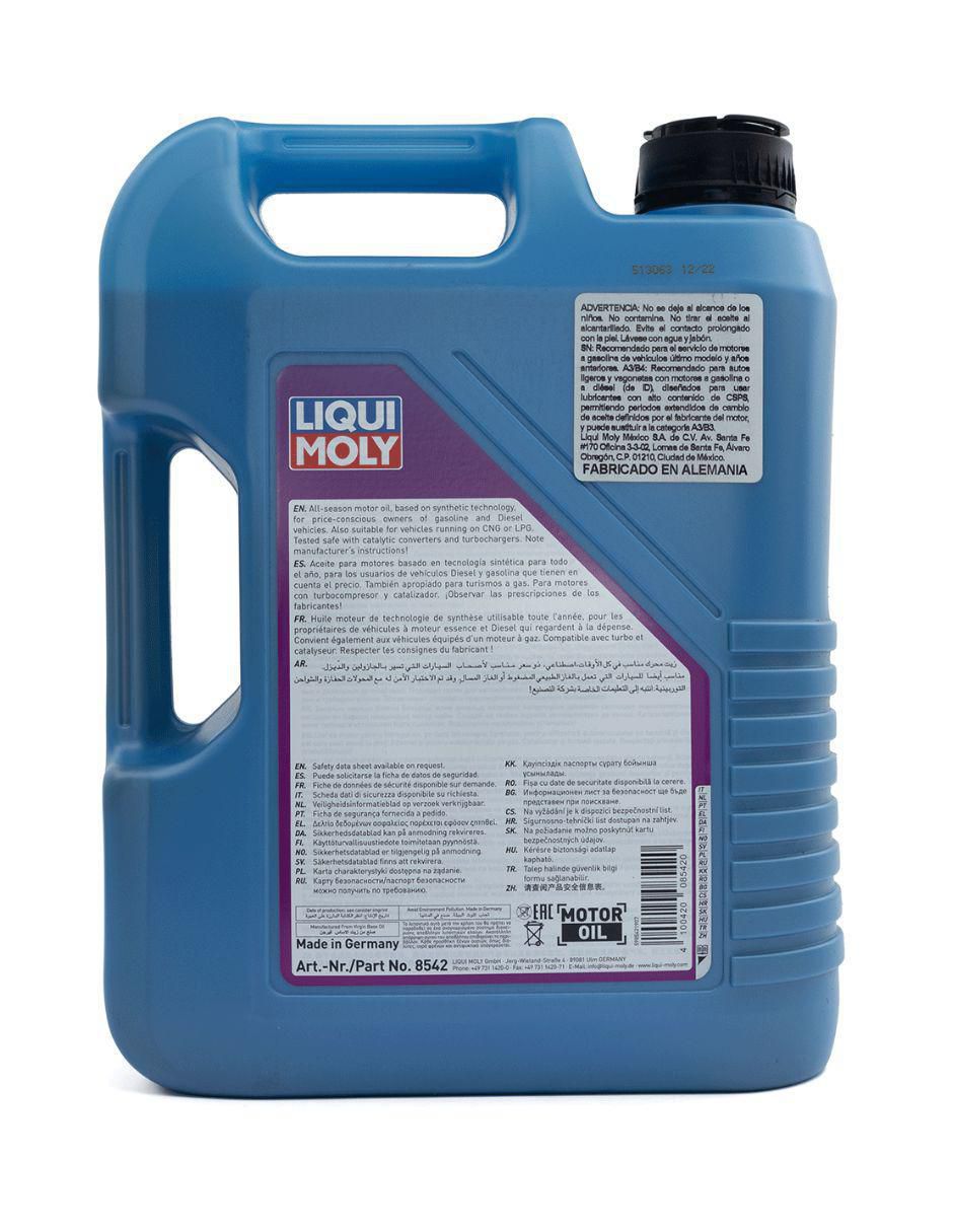 Aceite sintético Liqui Moly para automóvil 5W-30 5 litros