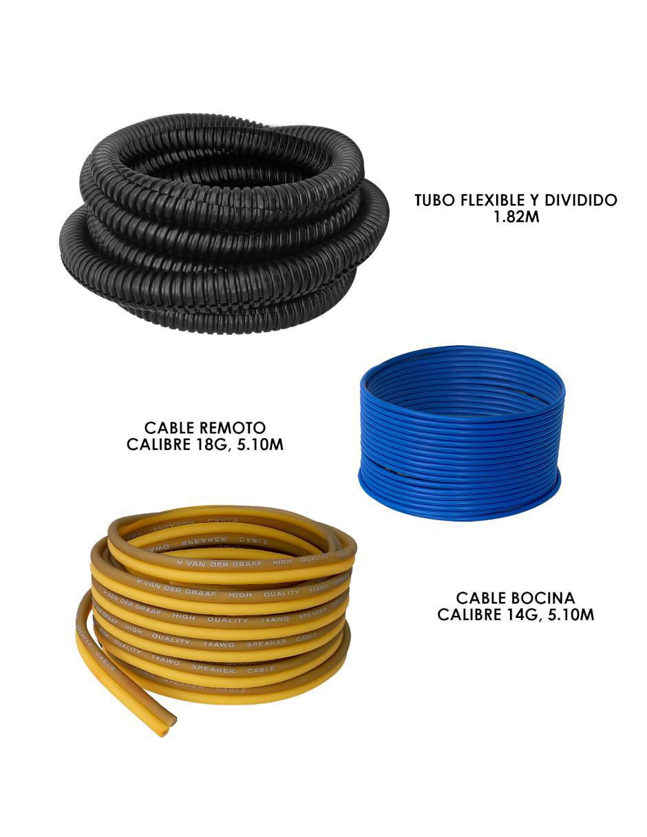 Kit instalación para amplificador RCA a tipo RCA de 5 m 4