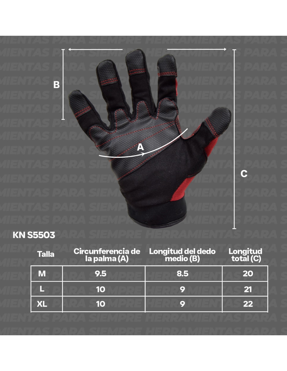 Guantes de mecánico unisex