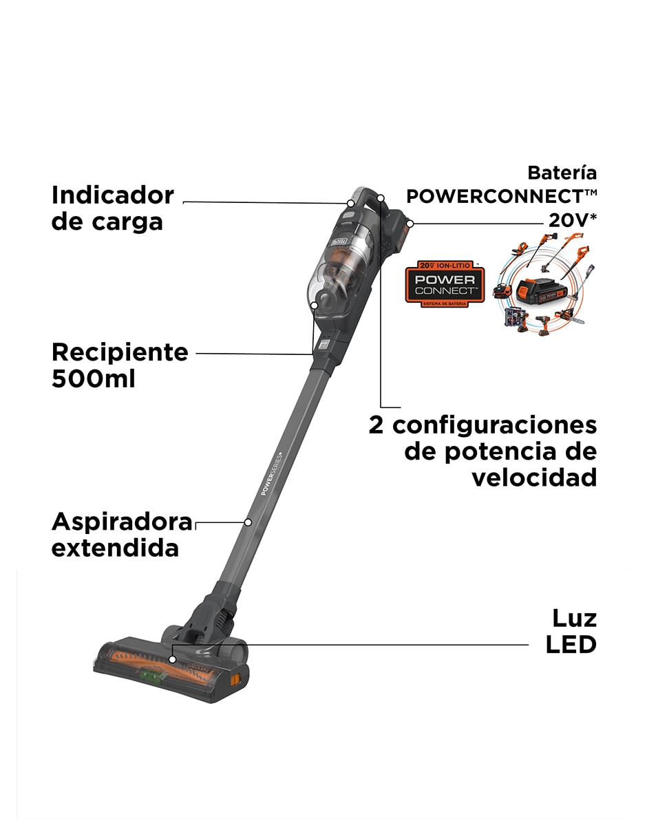 Aspiradora black + decker powerseries 2