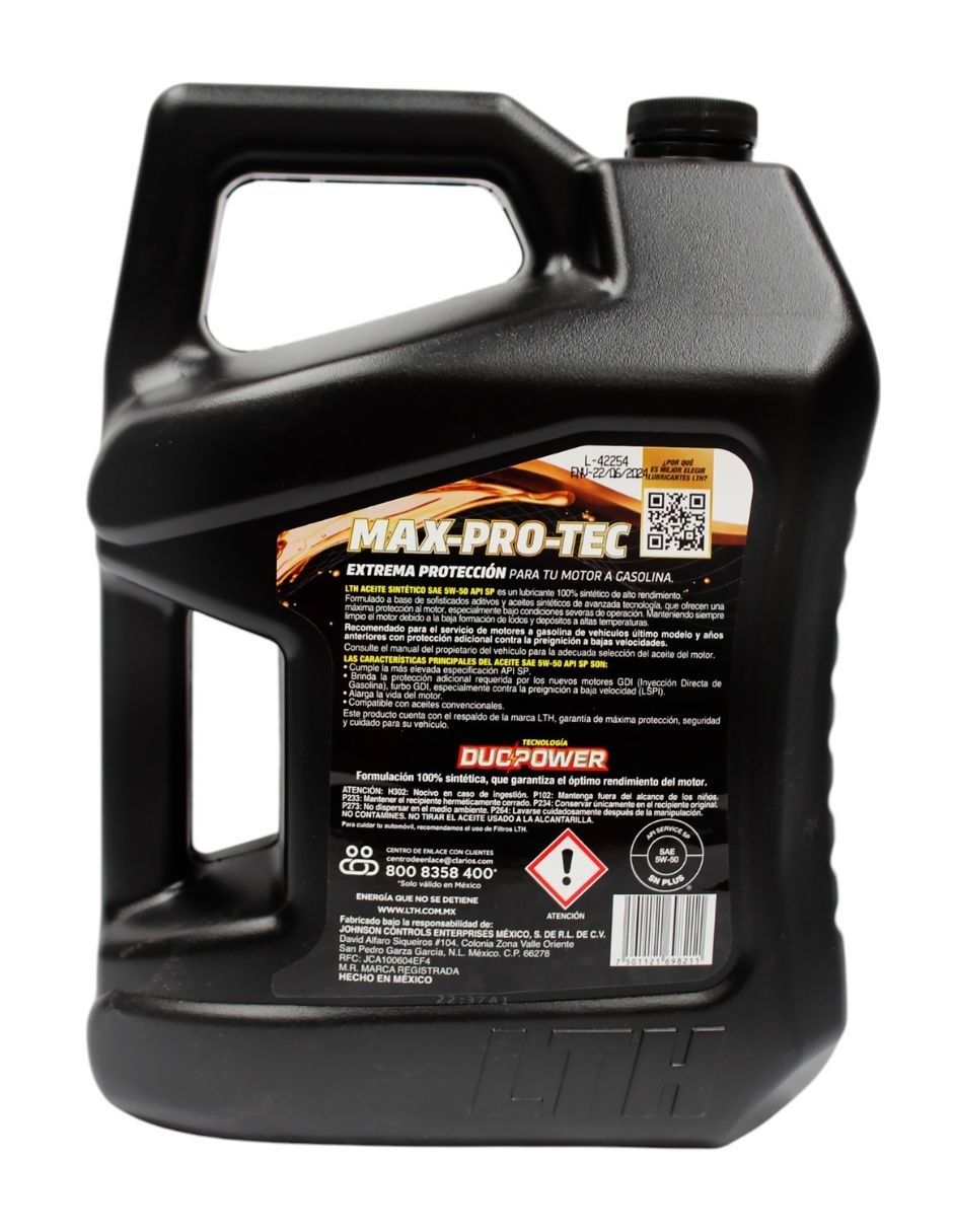 Aceite para automóvil 5w50 5 litros 2