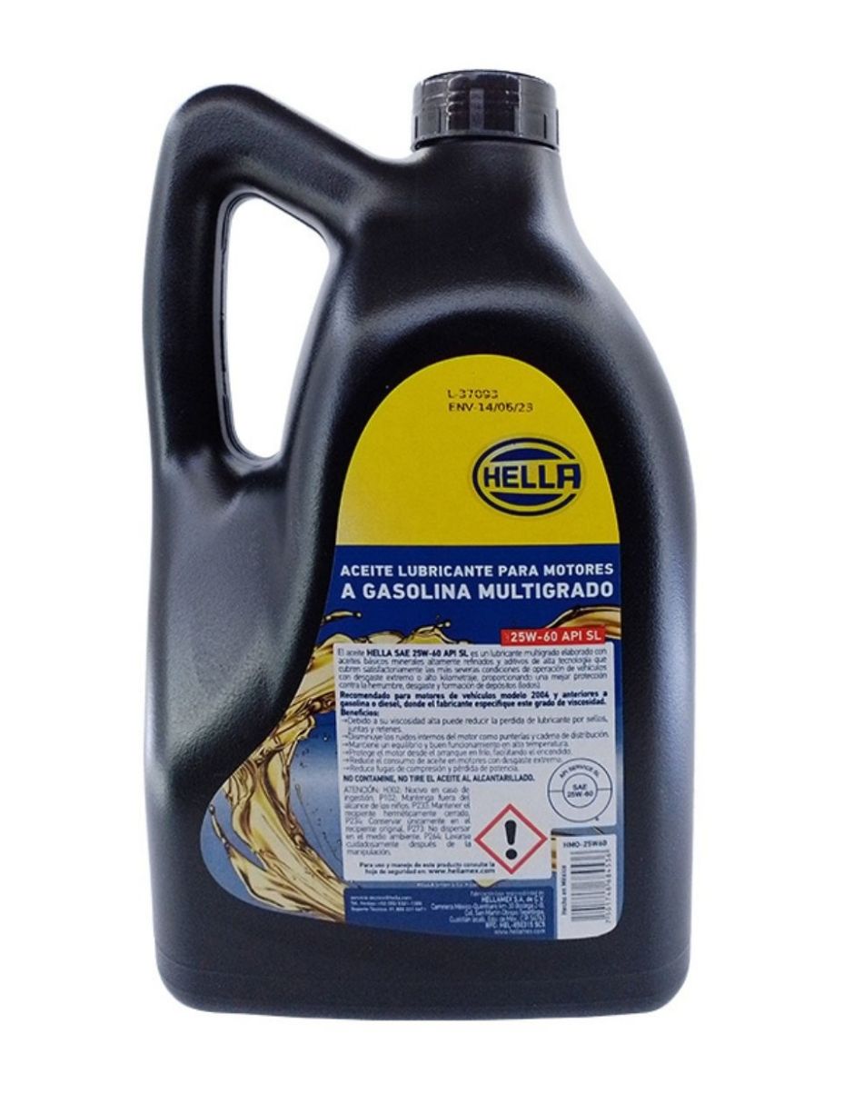 Aceite mineral para automóvil 25w60 5 litros