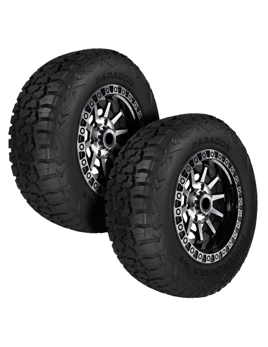 Set de llantas para auto paragon ridgerunner rt 33x / 12.5 r20