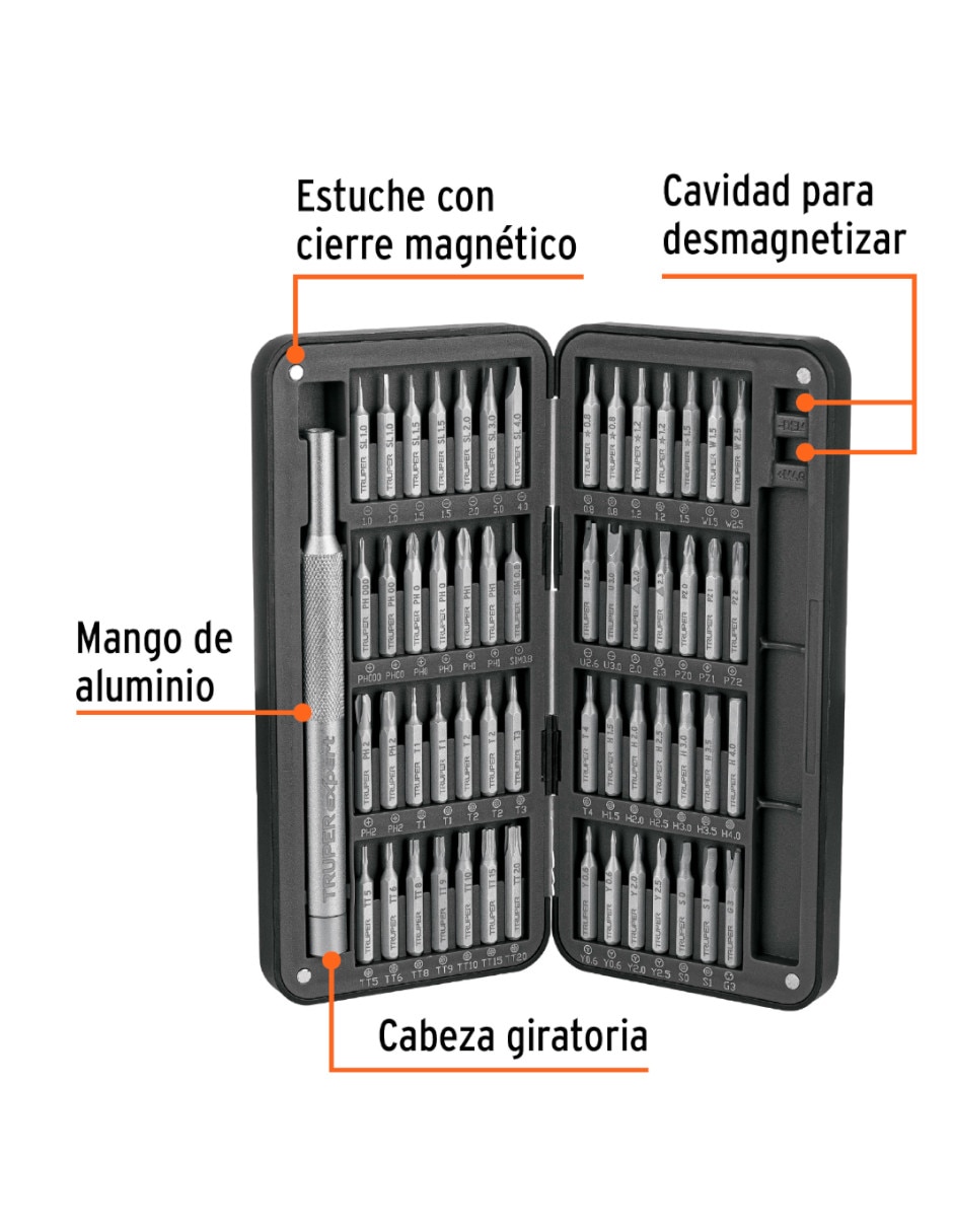 Desarmador de presición 103794 56 piezas 4