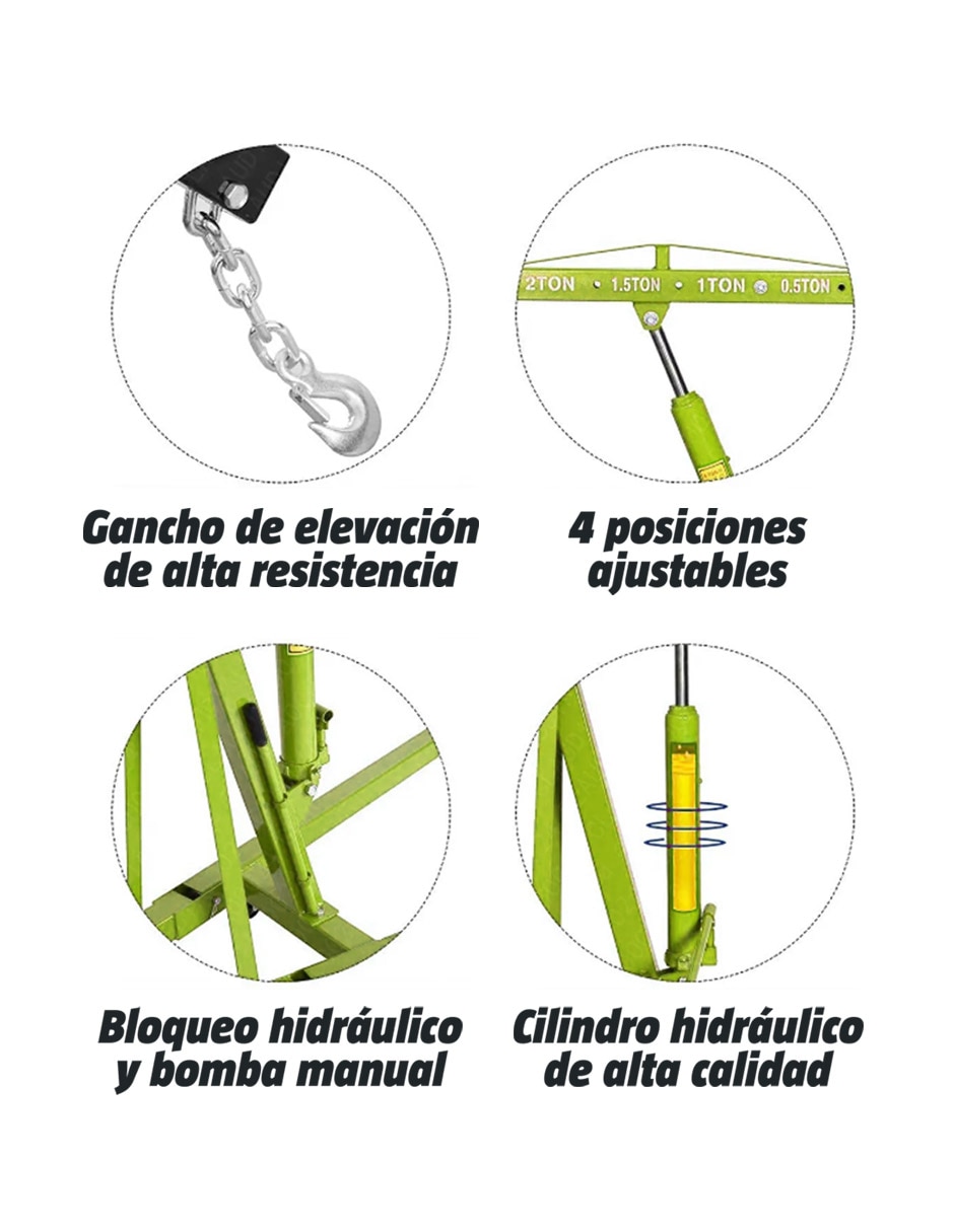 Pluma hidráulica de acero para profesional 2