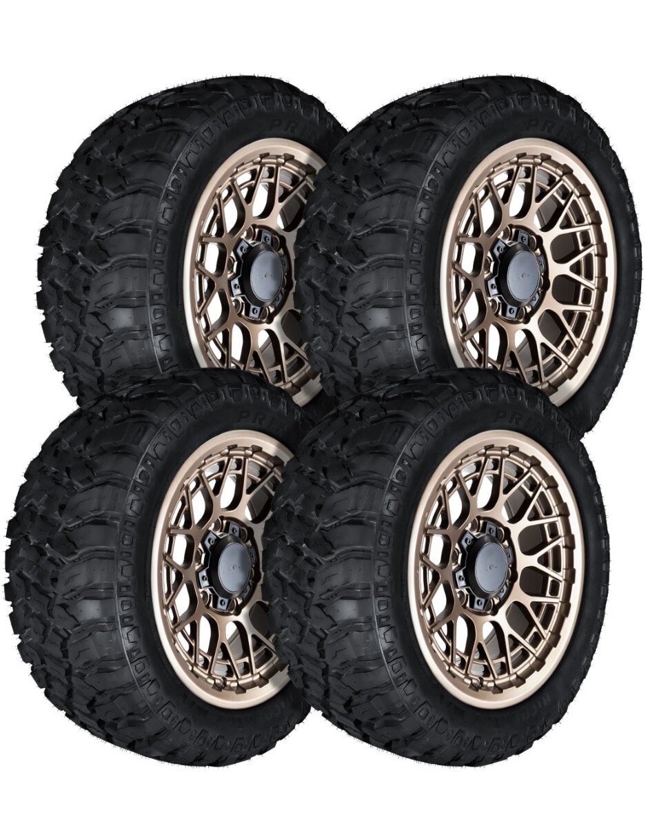 Set de llantas para auto hm1 35x / 12.5 r20 Set de llantas para auto hm1 35x / 12.5 r20