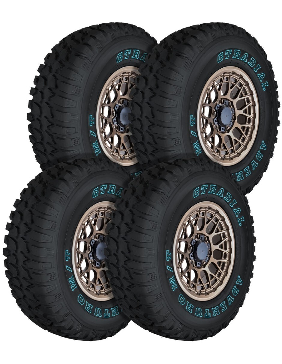 Set de llantas para auto adventuro m/t 31x / 10.5 r15 Set de llantas para auto adventuro m/t 31x / 10.5 r15