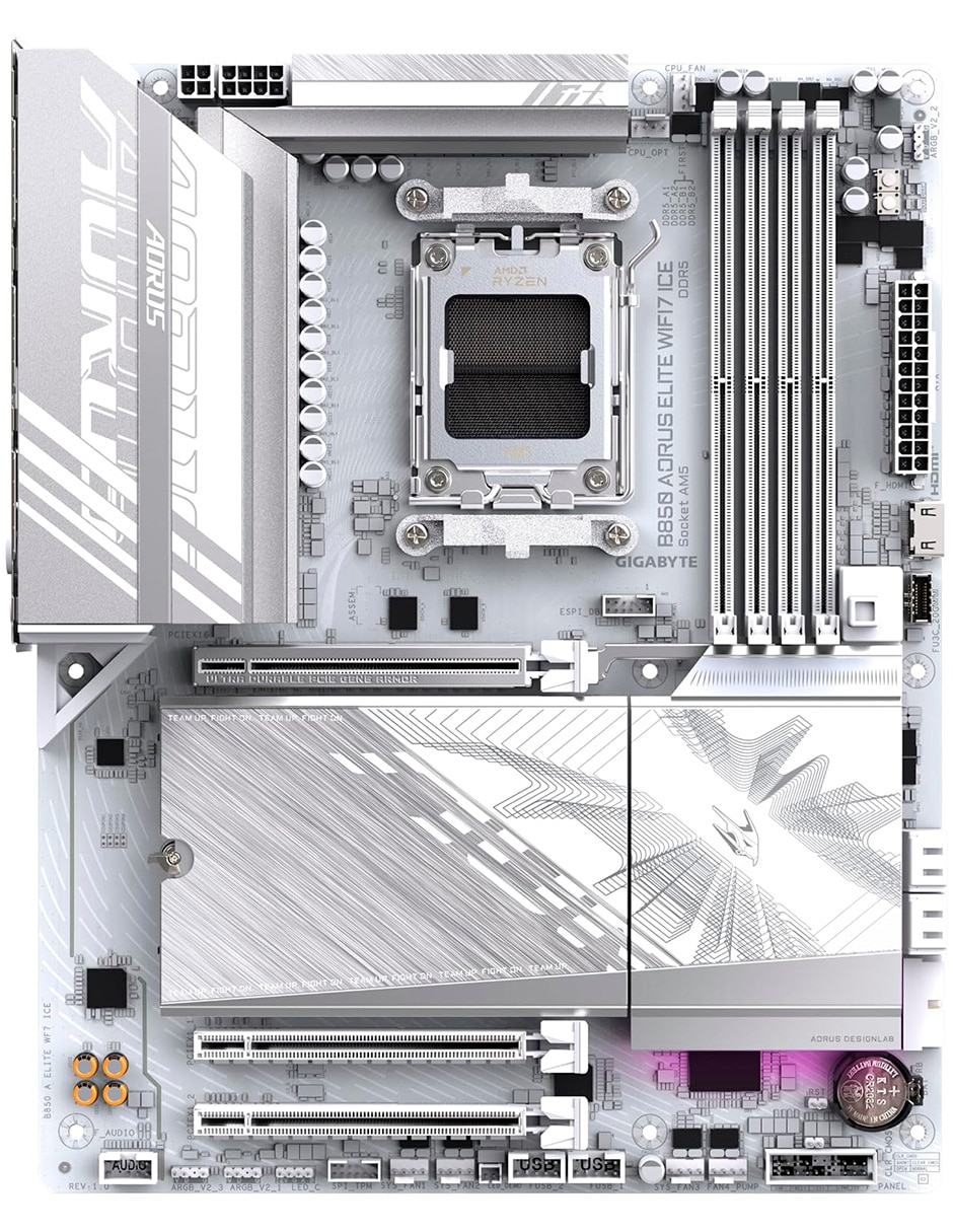 Tarjeta madre b850 elite wifi7 ice compatible con procesador amd