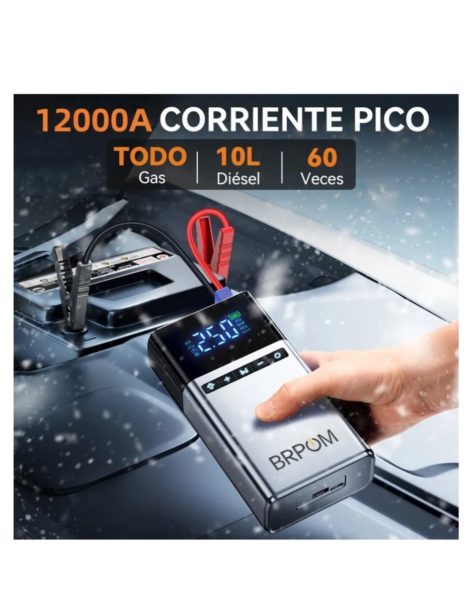 Arrancador compacto para auto Arrancador de Bateria 3