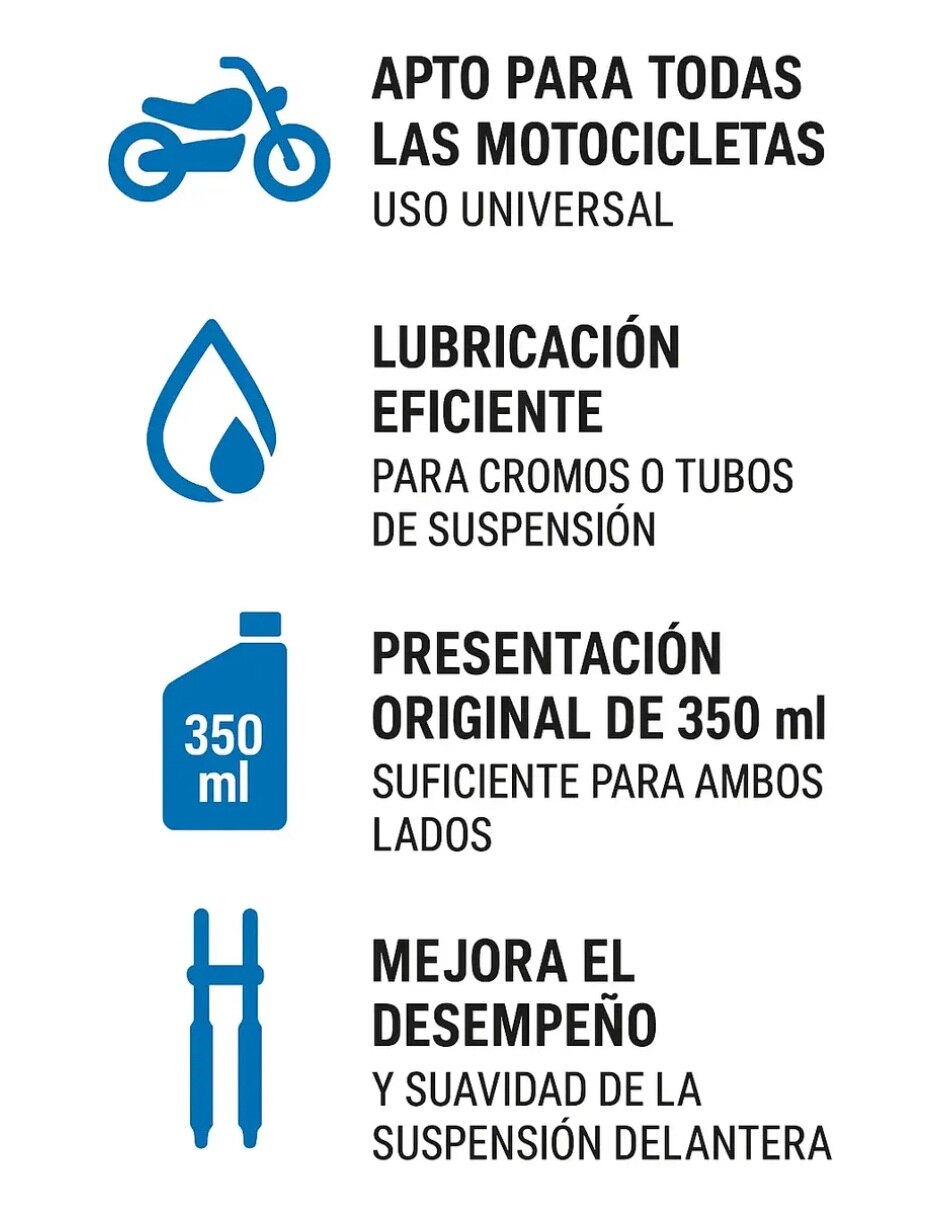 Aceite sintético para Moto 10W-30 350 ml 5