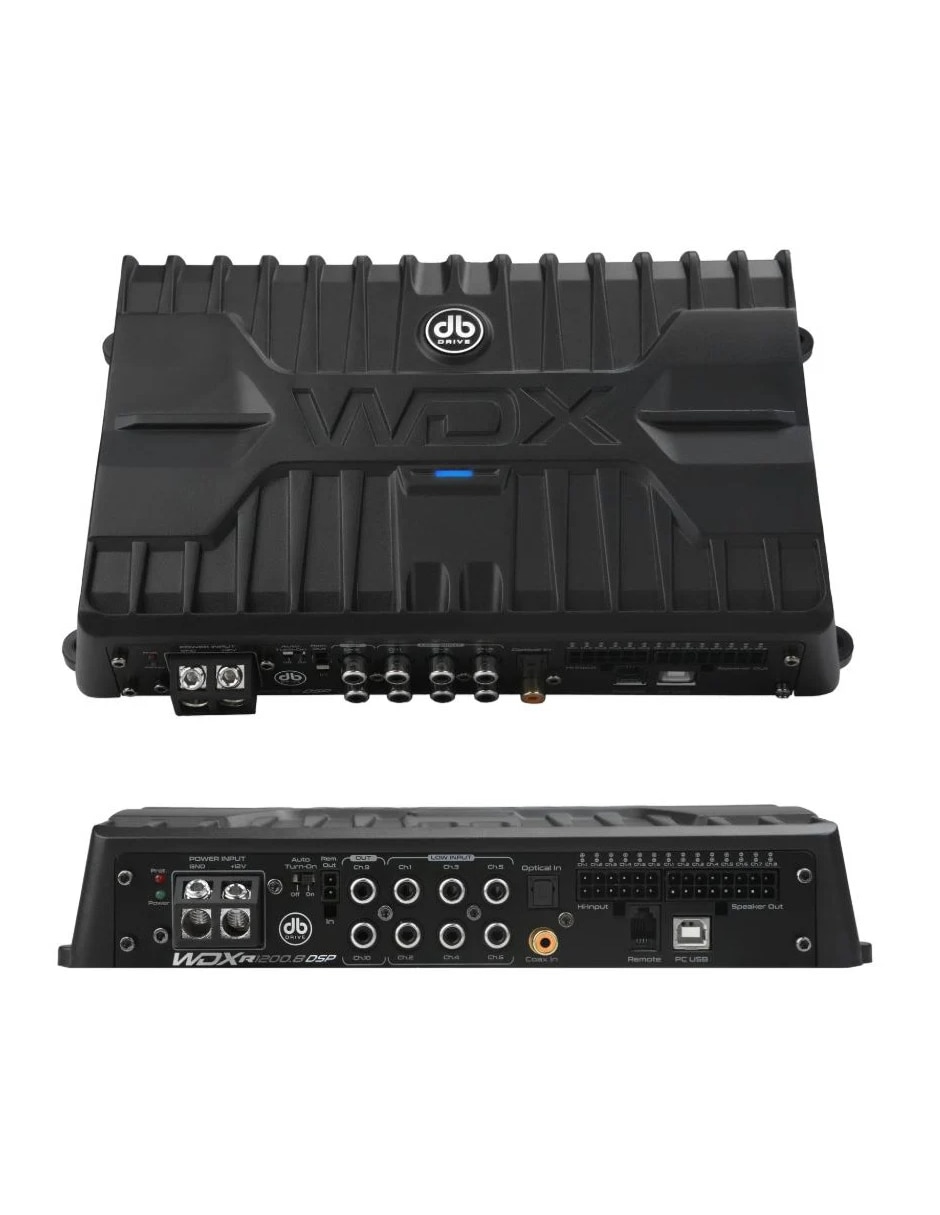 Amplificador para auto wdx-r1200.8-dsp de 12 vdc 2