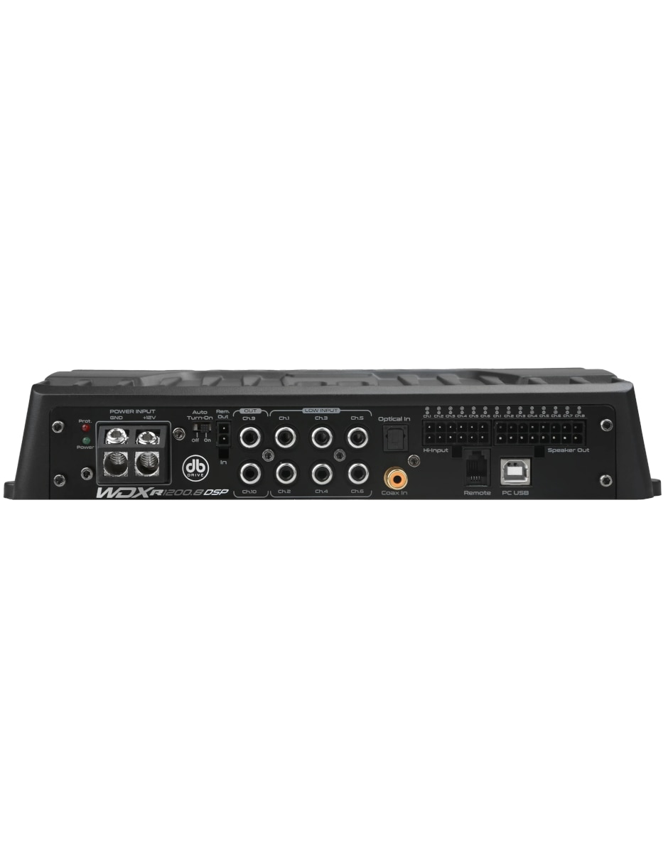Amplificador para auto wdx-r1200.8-dsp de 12 vdc 3