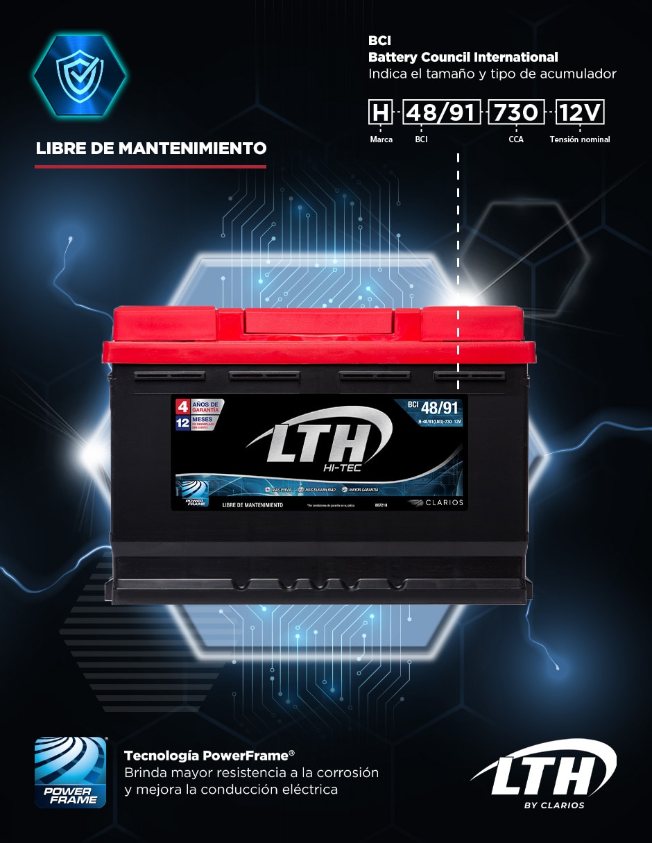 Acumulador LTH Hi - Tec H-48/91(LN3)-730