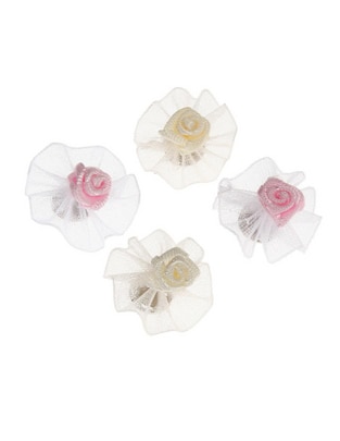 Set de 4 moños para cabello Mon caramel