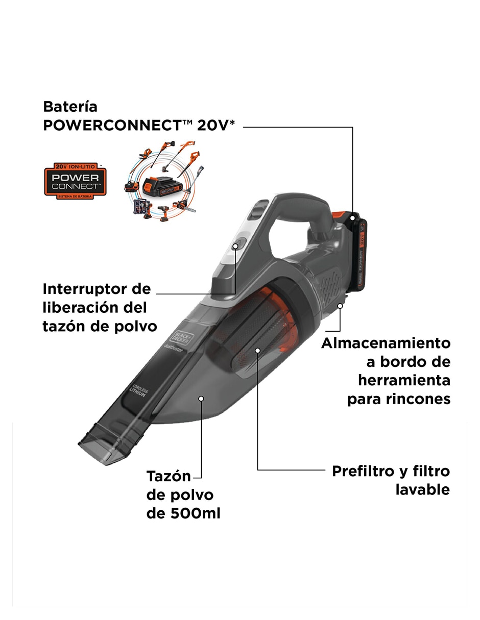 Aspiradora de mano Dustbuster 500 ml 4